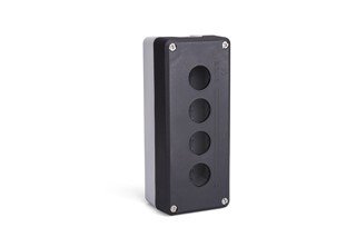 P Series Plastic 4 Holes EMPTY Black-Grey Control Box